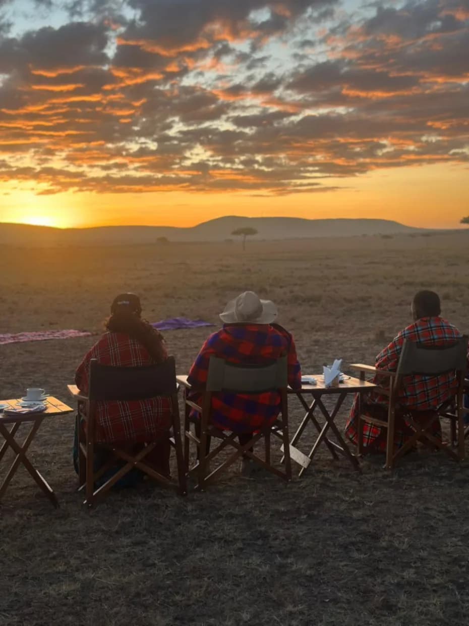Sunset experience in the Mara